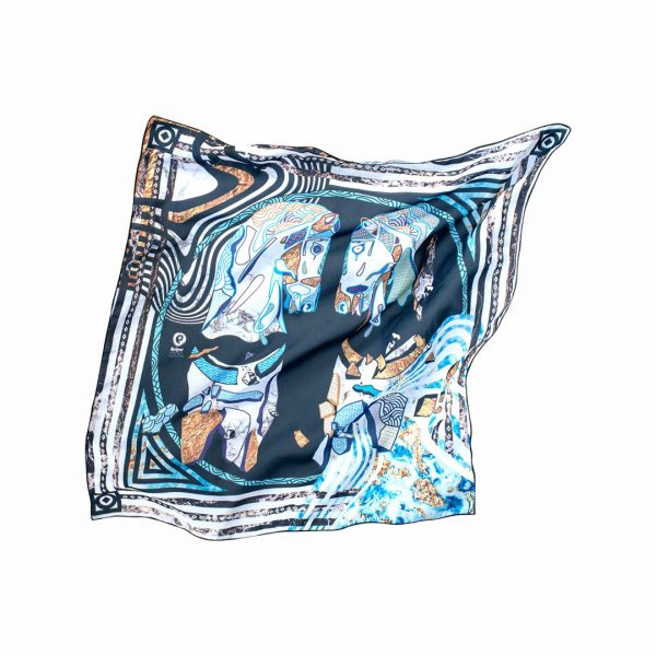 Cretoons Four Horses of Tethrippon Scarf - Heritage Collection