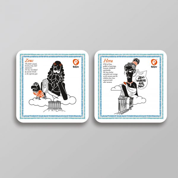 Cretoons Paper Coasters Set – Comic Collection