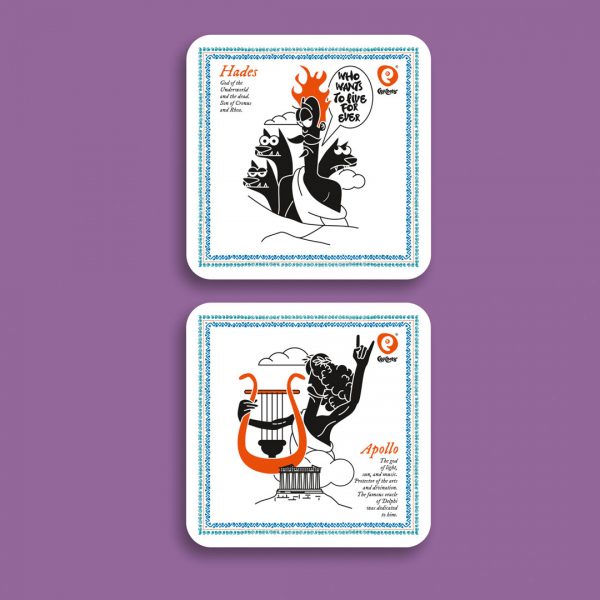 Cretoons Paper Coasters Set – Comic Collection